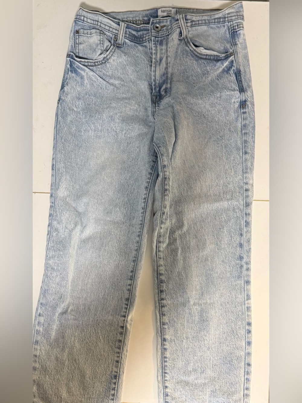Kensie high rise straight Light Blue Straight-Leg Jeans